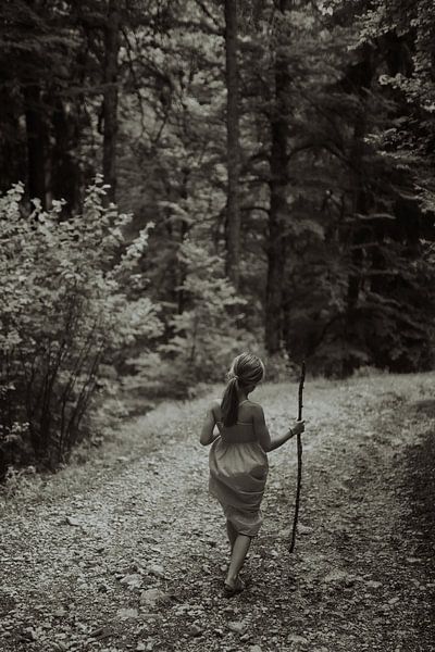 shepherdess in the mountains by Tineke Smith