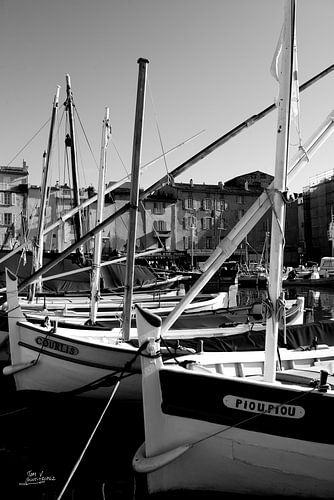 De vissersbootjes in Saint-Tropez
