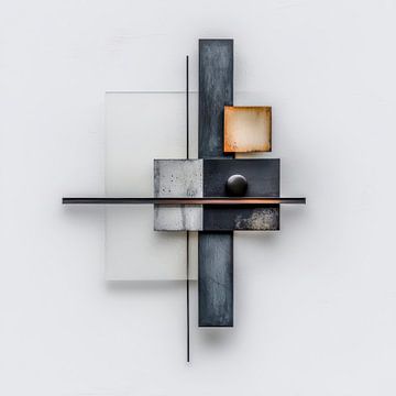 Hedendaagse constructie - toekomstgerichte materialiteit van Klaus Tesching - Art-AI