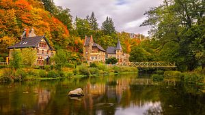Herbst in Treseburg, Deutschland