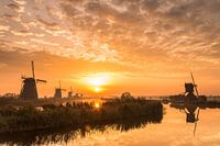 Sunrise World Heritage mills of Kinderdijk