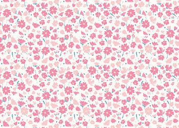 Wildblumen weiß rosa