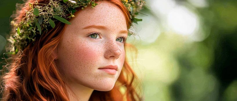Waldprinzessin im Licht von Poster Art Shop