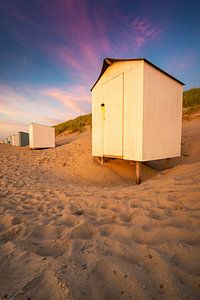 Strandhuisjes Domburg van Thom Brouwer
