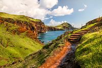 Sentier pittoresque sur la pointe est de l'île de Madère, Portugal