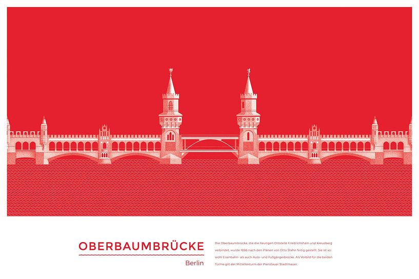 Oberbaum Bridge Berlin by Michael Kunter
