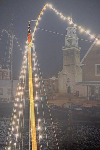 Abstracte fotografie | Nachtfotografie | Lemmer aan het Dok I