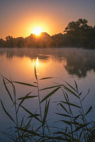 Lever de soleil sur le lac
