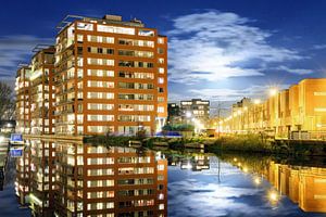 Vinex Leiden Roomburg in de nacht von Dennis van de Water