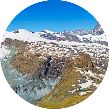 Panorama van de Alpen met de Matterhorn van Anton de Zeeuw