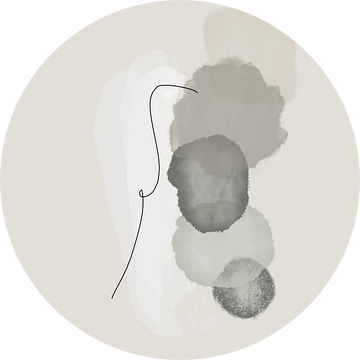 Moderne organische vormen in zachte aardkleuren