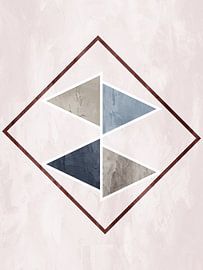 Modern Geometric Abstract Art in Earth Tones