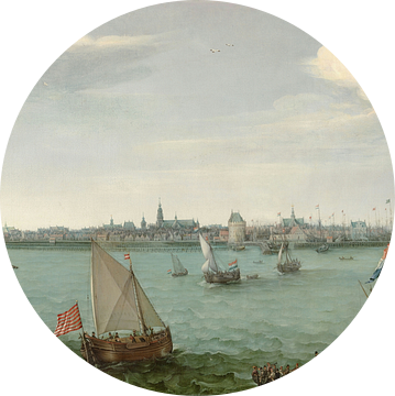 Gezicht op Hoorn van Hendrick Cornelisz Vroom