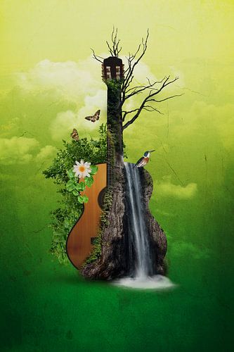 Akustik-Gitarre - Abstrakt