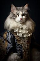 Baroque-style cat