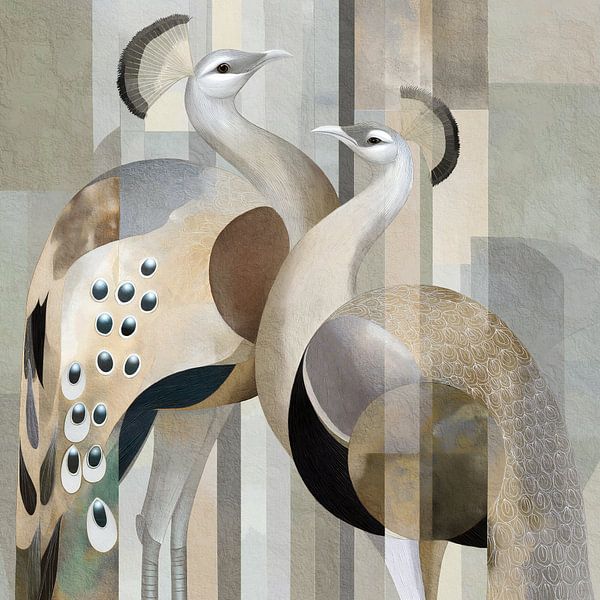 Pfaue Abstrakt von Jacky