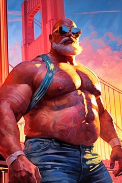 Spierbeer in San Francisco van BEARpictureart