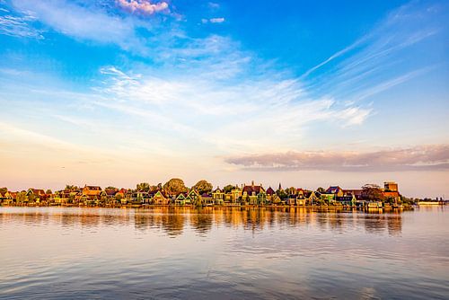Zaandam, zicht vanaf de Zaanse Schans. Nederland