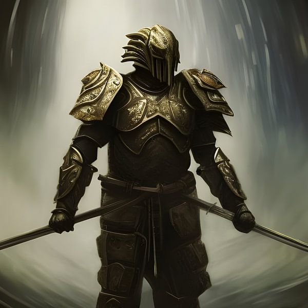 Warrior of the Elements in Armour by Babetts Bildergalerie