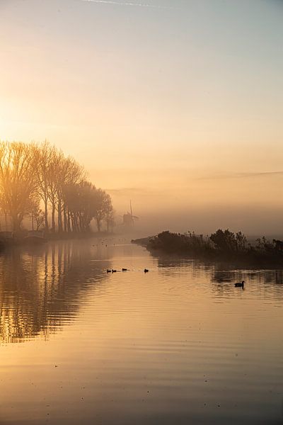 moulin dans le brouillard par Saskia S