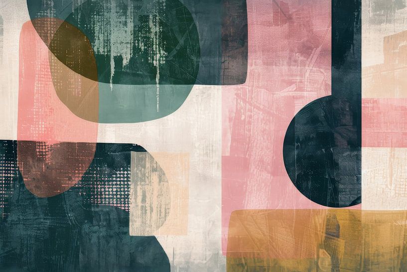 Harmonious geometry in soft tones by Poster Art Shop