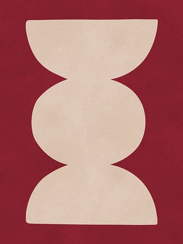 Rode organische vormen 13