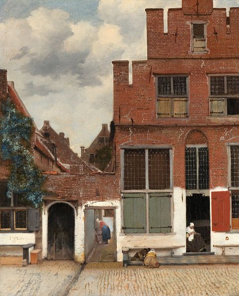 Die Straße - Johannes Vermeer von Rebel Ontwerp