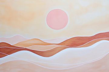 Gentle wave landscape in the morning light by Poster Art Shop