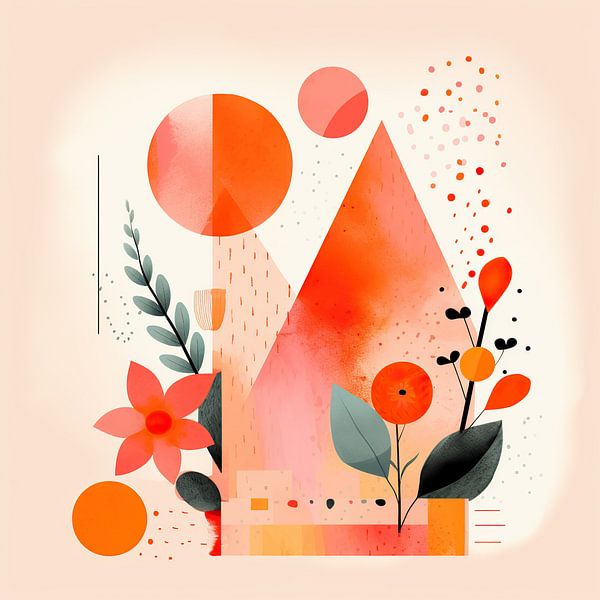 Geometric Nature by Abstract Painting