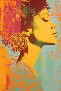 Abstract vrouwen portret