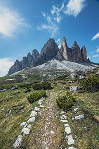 Die Drei Zinnen in den Dolomiten Italien