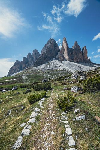 Tre Cime di Lavaredo of Drei Zinnen in de Dolomieten Italië