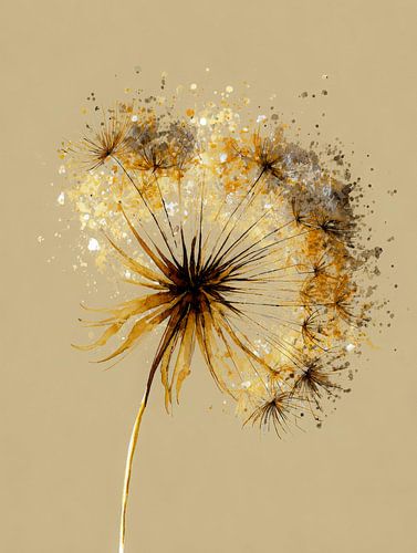Verträumter Löwenzahn in warmen Farbtönen
