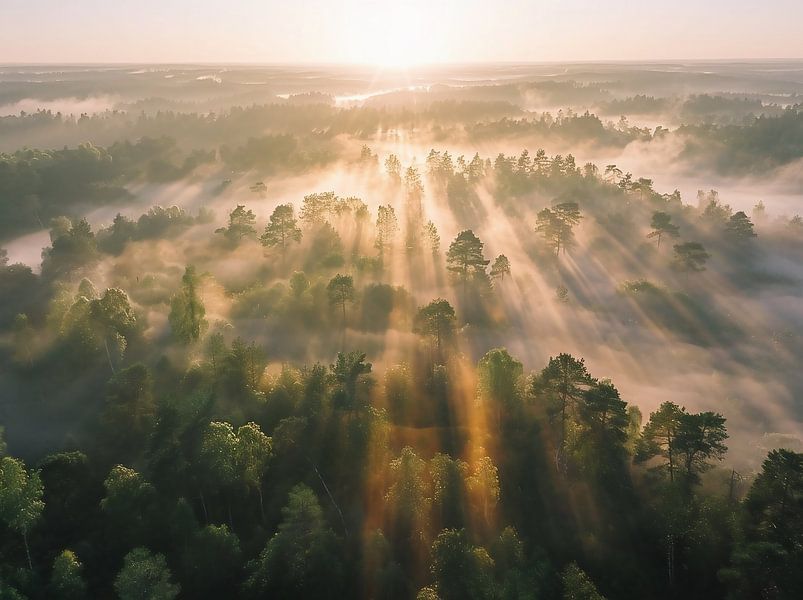 Waldteppich im Morgenlicht von fernlichtsicht