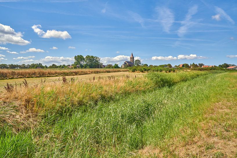 Summer landscape on Wieringen, Oosterland wieringen by eric van der eijk