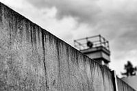 Berlin Wall with watchtower
