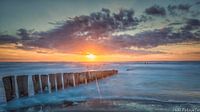 Zonsondergang aan de Noordzee