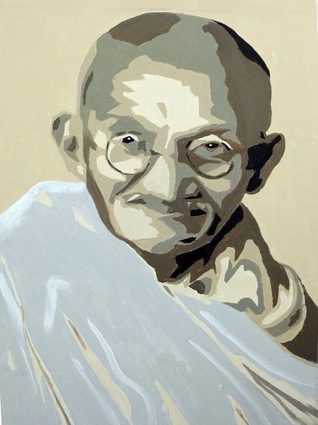 Ghandi by Jan Wiersma