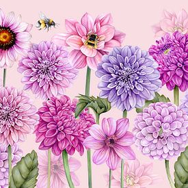 Dahlia flower party by Geertje Burgers