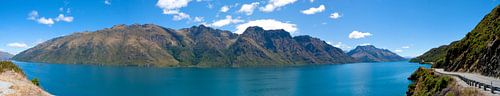 Panorama: blauw meer