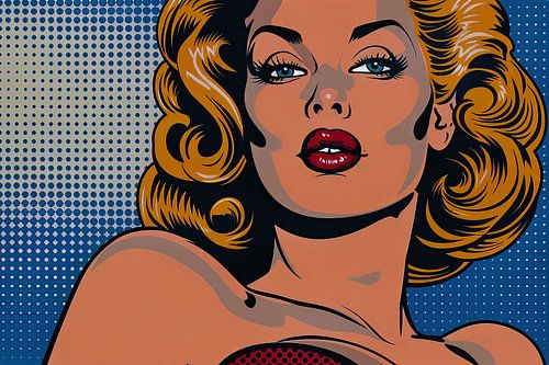 abstract portret pop-art