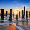 zonsondergang langs de Zeeuwse kust van gaps photography