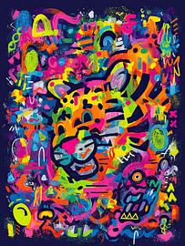 Tigerhead | Wild Whiskers by ARTEO Paintings