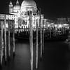 VENICE Santa Maria della Salute in black and white by Melanie Viola