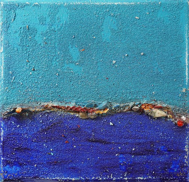 # B11 - Acryl auf Leinwand, 20 x 20 x 3 cm by Erich Keller