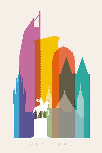 Den Haag auf einen Blick von Harry Hadders Design
