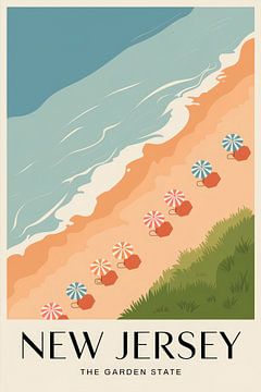 New Jersey by Poster Art Shop
