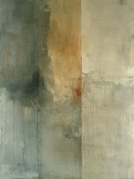 Modern abstract in gedekte kleuren, minimalisme van Japandi Art Studio