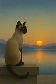 Siamese at Sunset by Artsy Inventor