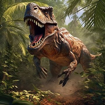 Dinosaurus T-Rex Poster van Blikvanger Schilderijen